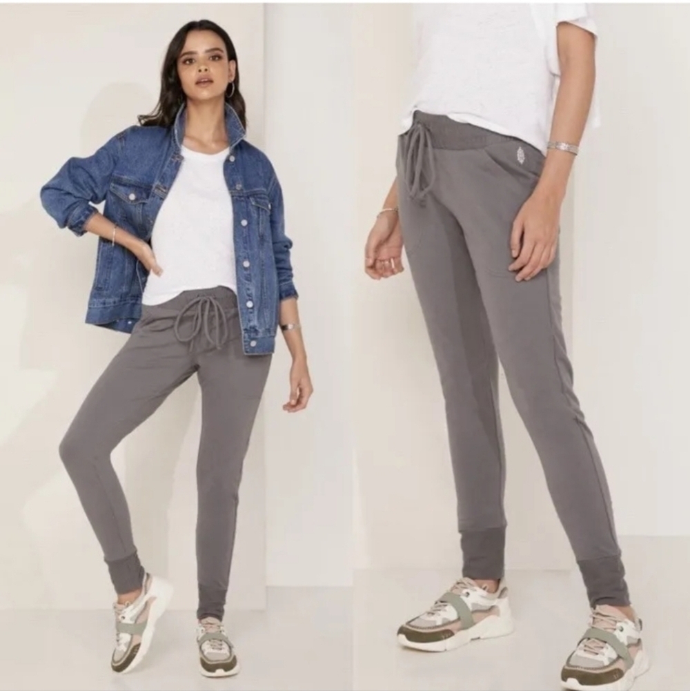Free People Movement Sunny Skinny Sweatpants in Charcoal Grey, sz Small
